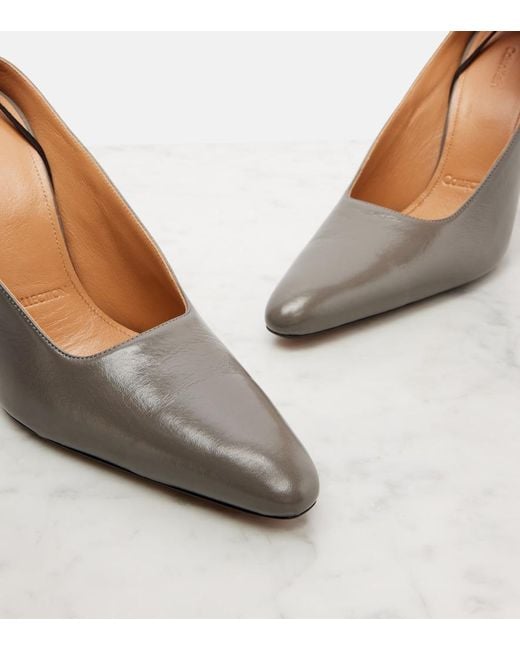 Calvin Klein Brown Suki Leather Pumps