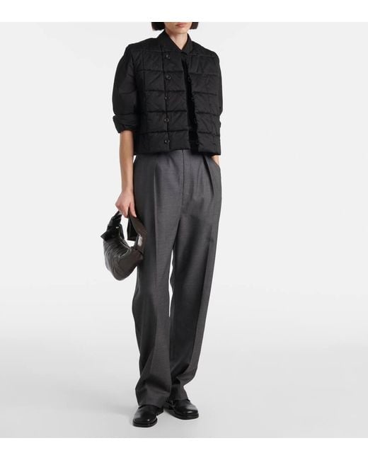 Lemaire Gray Gerade Hose Aus Woll-Twill