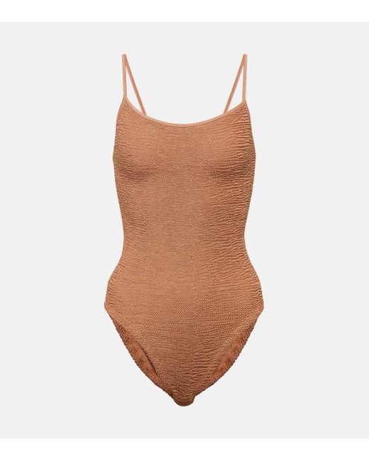 Hunza G Brown Pamela Swimsuit