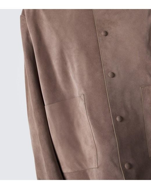 J.W. Anderson Brown Suede Jacket for men