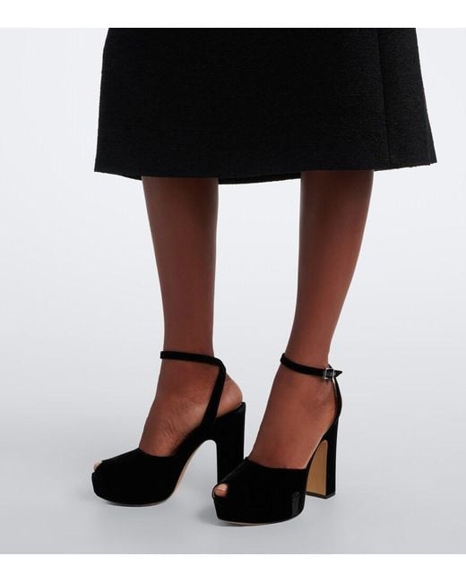 Sandali Platform di Fendi in Black