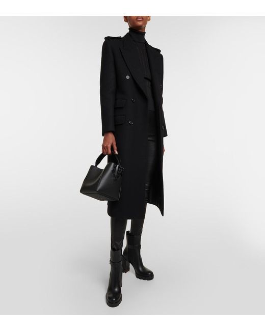 Christian Louboutin Black Cabachic Mini Leather Bucket Bag