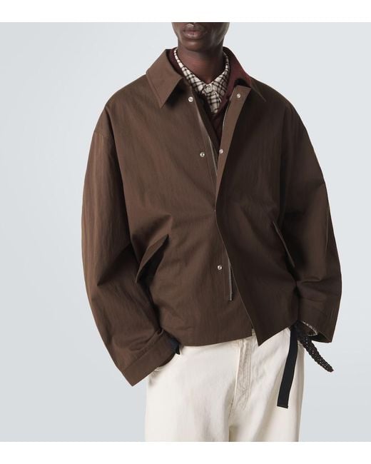 Studio Nicholson Brown Comba Cotton-Blend Jacket for men