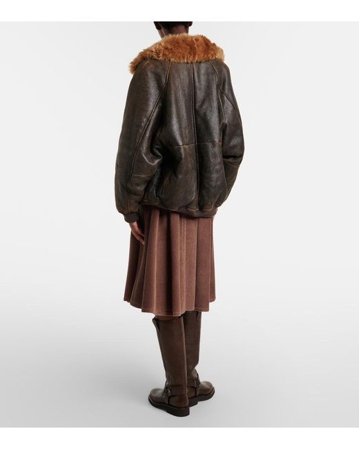 Brunello Cucinelli Brown Monili Cotton Corduroy Midi Skirt