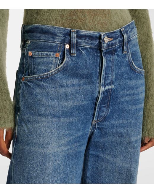 Citizens of Humanity Blue Ayla High-Rise Wide-Leg Jeans