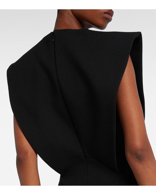 Vestido De Fiesta En Mezcla De Lana Givenchy de color Black