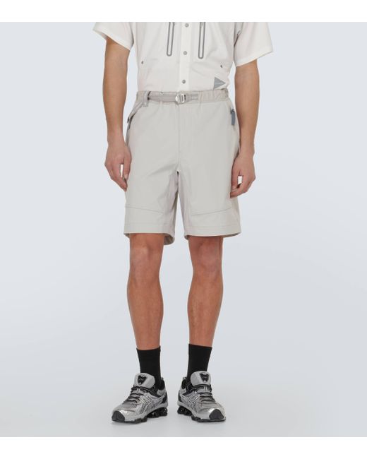 And Wander Gray Technical Shorts for men