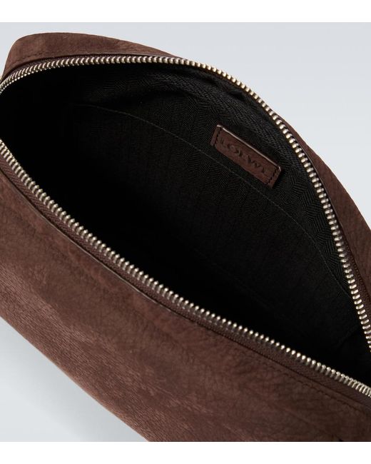Borsa A Tracolla Pebble Medium di Loewe in Brown da Uomo