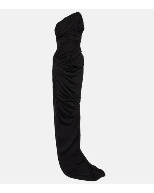 Robe longue en coton Rick Owens en coloris Black