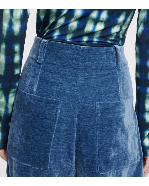 Pantalones anchos Aria White Label de chenilla Proenza Schouler de color Blue