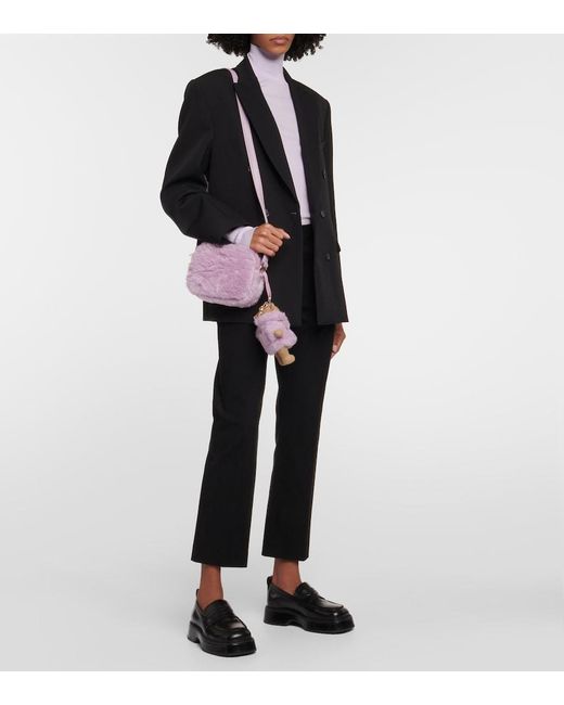 Max Mara Purple Small Teddy Camera Bag