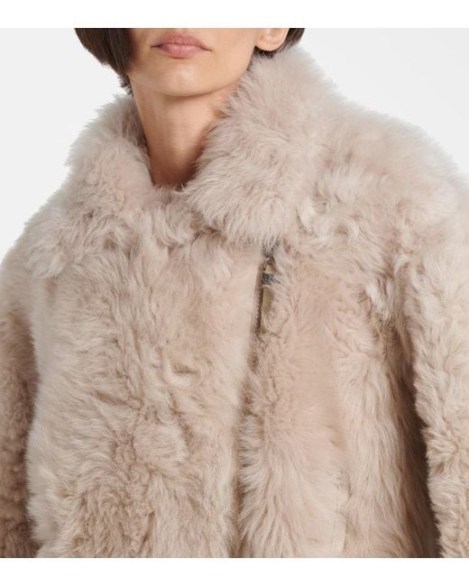 Brunello Cucinelli Natural Shearling Jacket