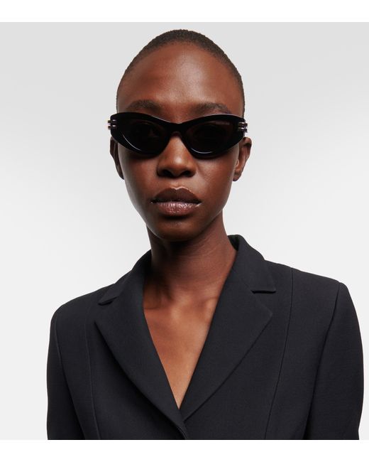 Dior C Dior B1u Cateye Sunglasses in Black Lyst