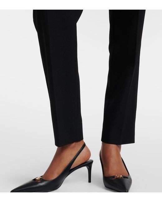 Dolce & Gabbana Black Virgin Wool Tapered Pants