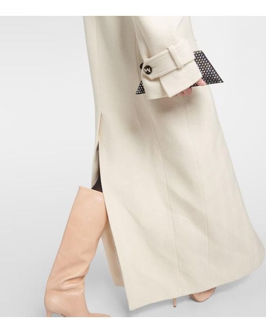 The Mannei Natural Rutul Cotton And Wool-blend Coat