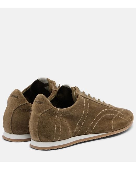 Totême  Brown Suede Sneakers