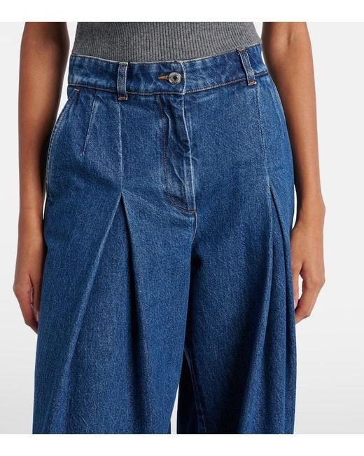 Dolce & Gabbana Blue Wide-Leg Jeans