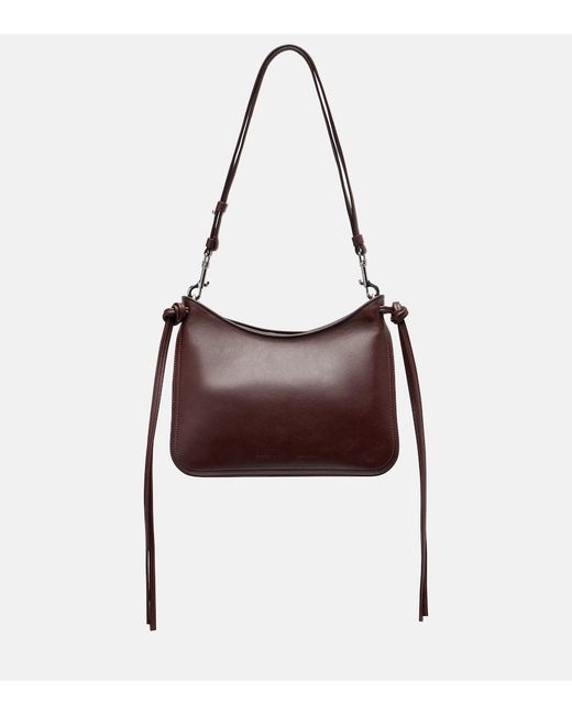 Phoebe Philo Brown Small Gig Leather Shoulder Bag