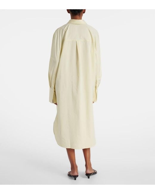 Totême Natural Cotton Poplin Shirt Dress