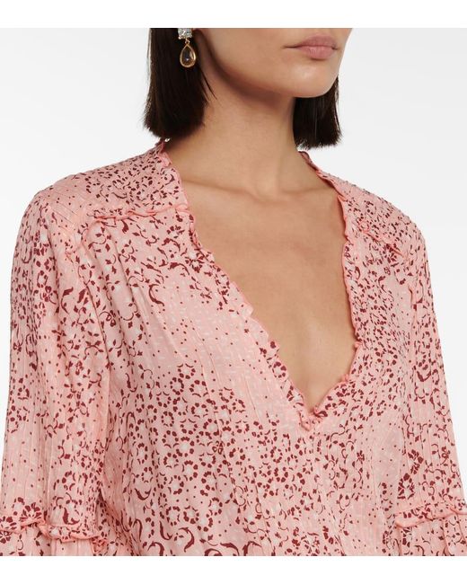 Robe Ilona A Fleurs Poupette en coloris Pink