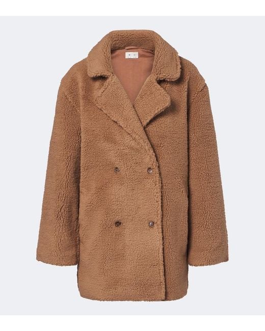 The Upside Brown Gracie Teddy Coat