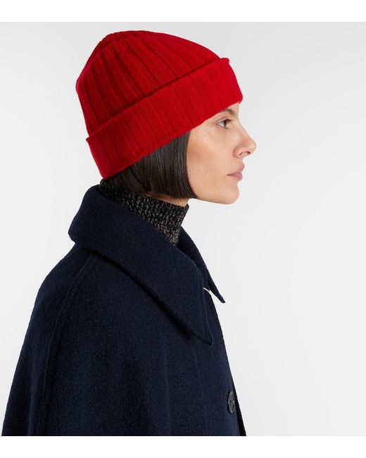 Totême  Red Cashmere Beanie