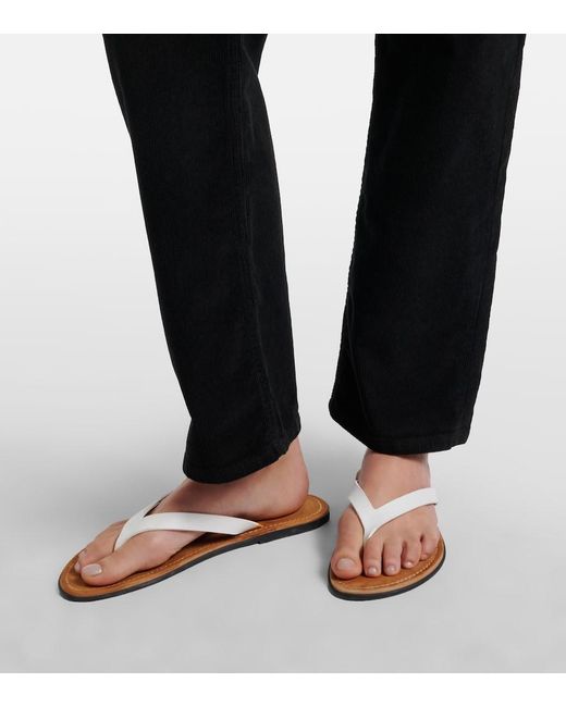 The Row Blue Fima Cropped Straight Jeans