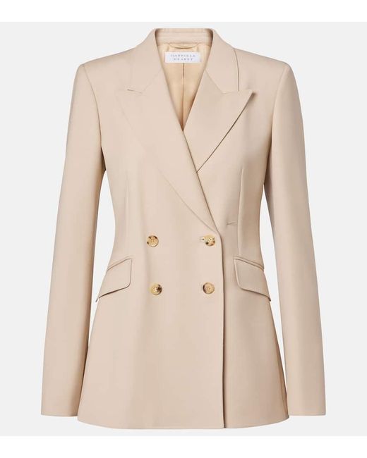 Gabriela Hearst Natural Stephanie Double-Breasted Wool Blazer