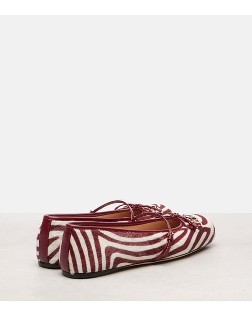 Gucci Brown Horsebit Ballet Flat, Leather