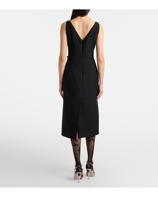 Valentino Gray Floral Tights