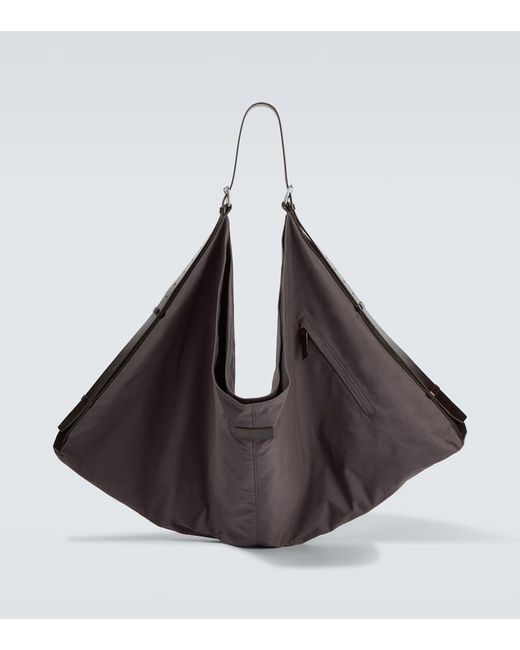 Borsa A Spalla Flag Con Pelle di Lemaire in Brown da Uomo