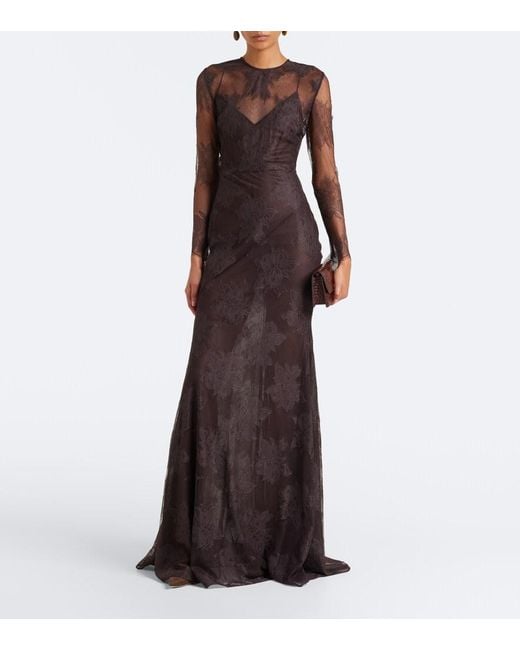 Alex Perry Black Lace Gown