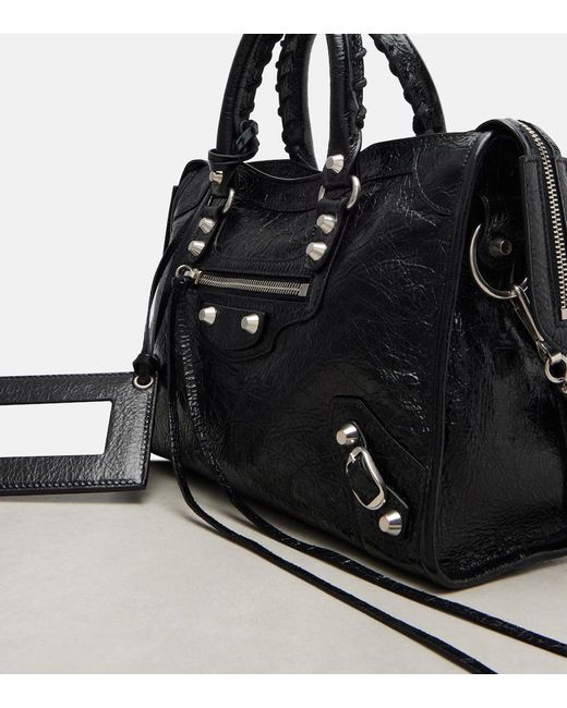 Balenciaga Black Le City Small Leather Tote Bag