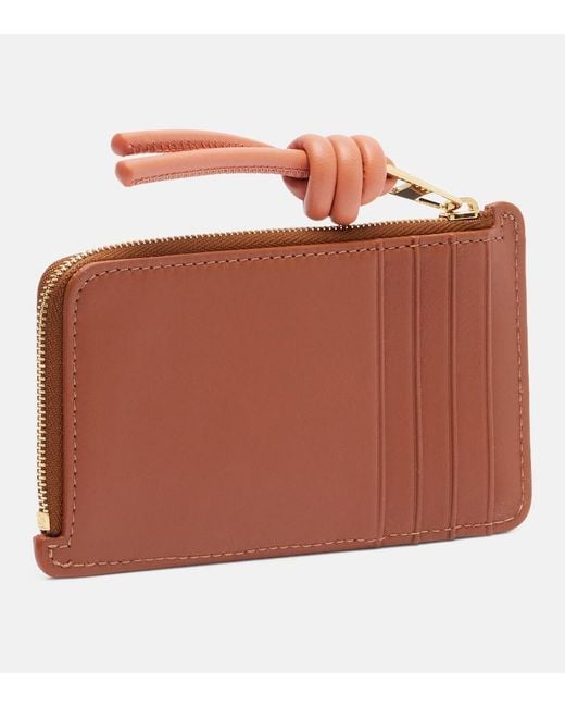 Loewe Brown Knot Leather Card Holder