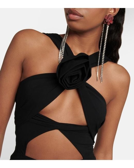 Magda Butrym Black Cutout Bodysuit