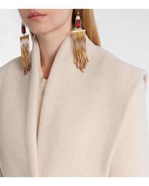 Isabel Marant Natural Dyogo Wool-Blend Jacket