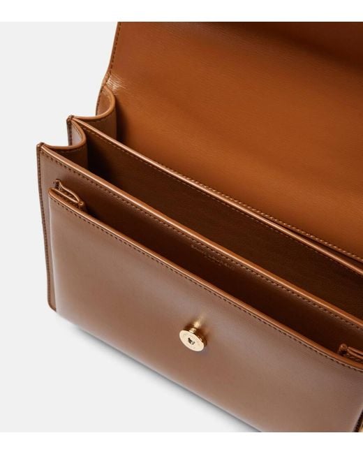 Saint Laurent Brown Schultertasche Sunset Medium Aus Leder