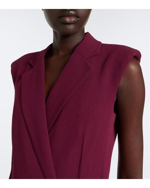 Jonathan Simkhai Purple Helena Crepe Midi Dress