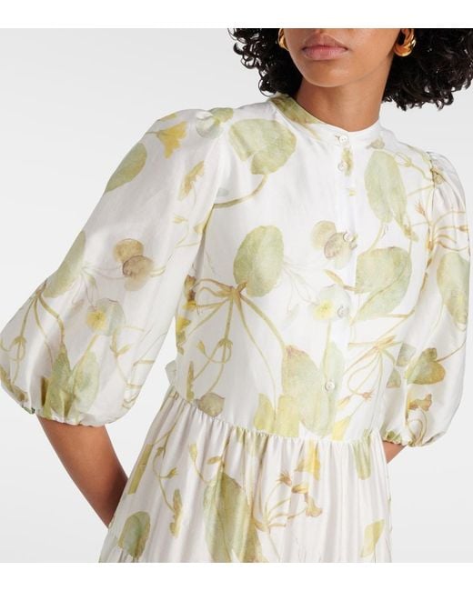 Erdem White Cotton Maxi Dress