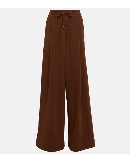 Pantalones deportivos de jersey de algodon Dries Van Noten de color Brown