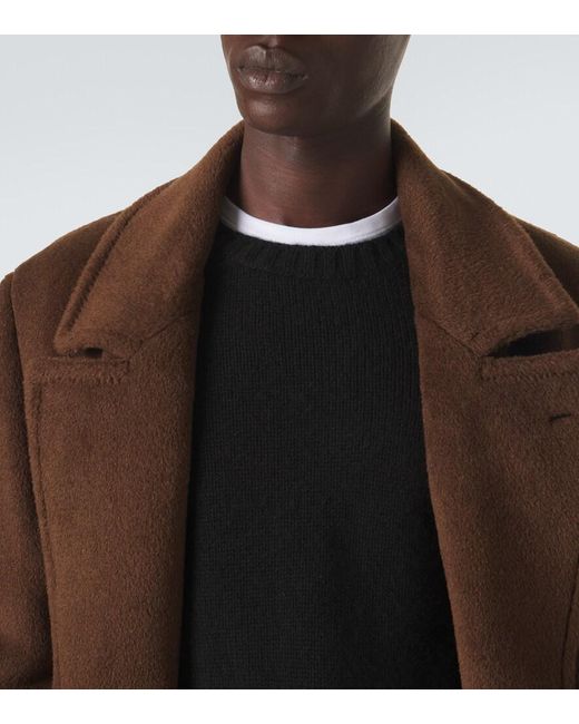 Umit Benan Black Milano Wool Sweater for men