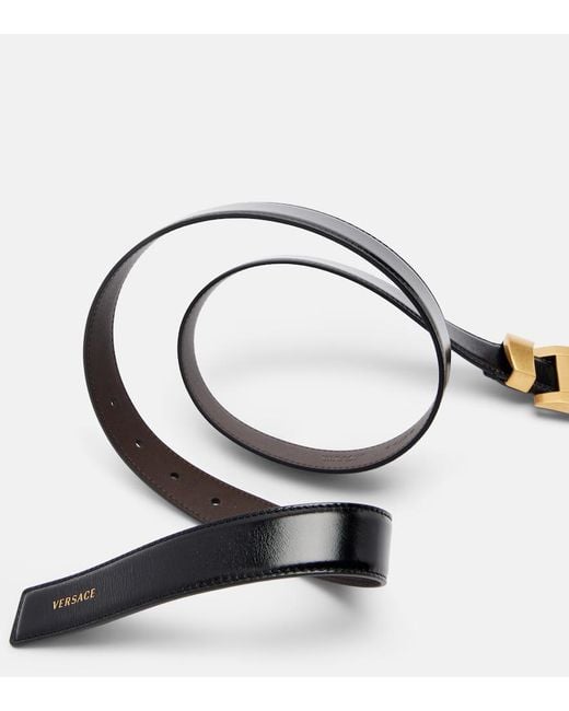 Versace Blue Leather Belt