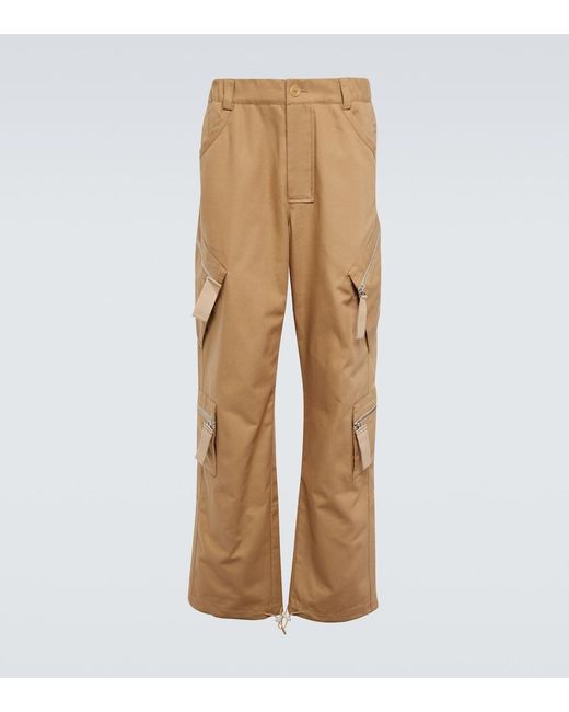 Jacquemus Natural Straight-Leg Cargo Trousers for men