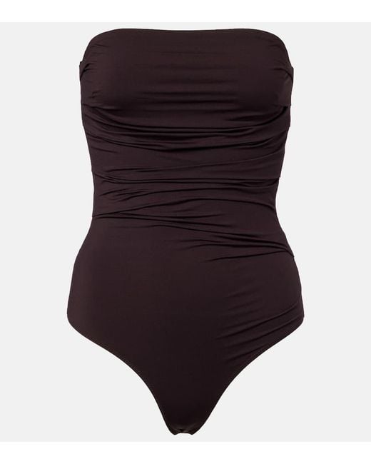 Body Gwyneth Con Ruches di Agolde in Black