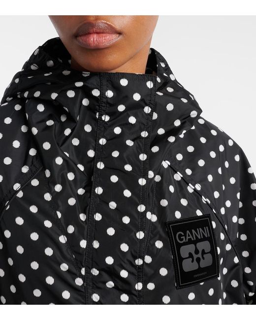 Ganni Black Polka-Dot Jacket