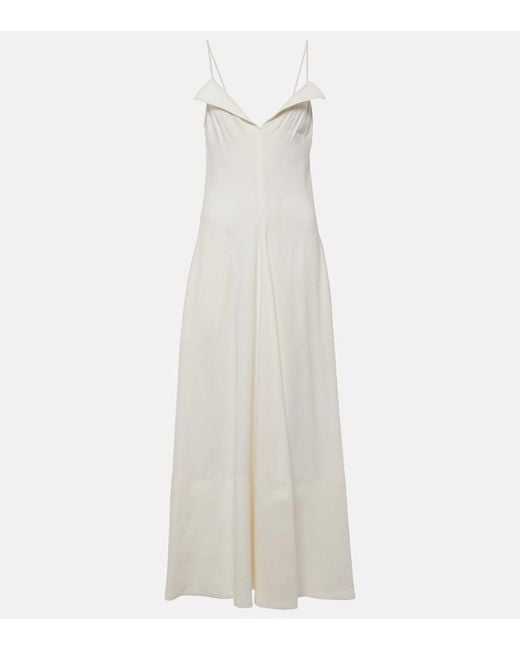 Proenza Schouler White Ruby Linen-Blend Midi Dress