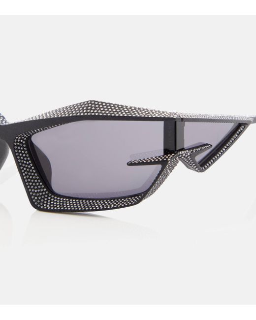 Givenchy Black Giv Cut Embellished Cat-eye Sunglasses