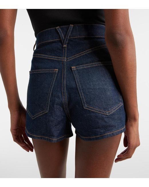 Veronica Beard Blue Elijah Denim Shorts