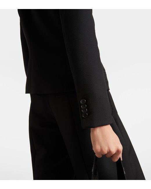 Khaite Black Nara Wool Jacket