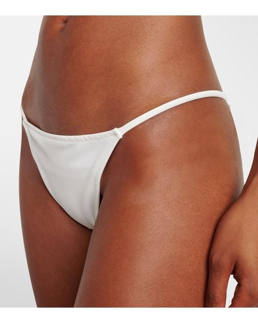 Adriana Degreas White Coquille De Mer Halterneck Bikini